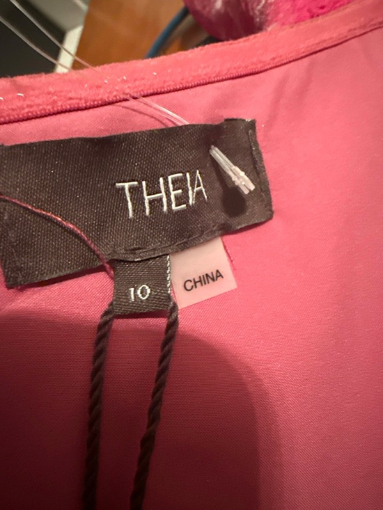 Theia Marlene Cloud Jacquard Evening Gown - Picture 4 of 5